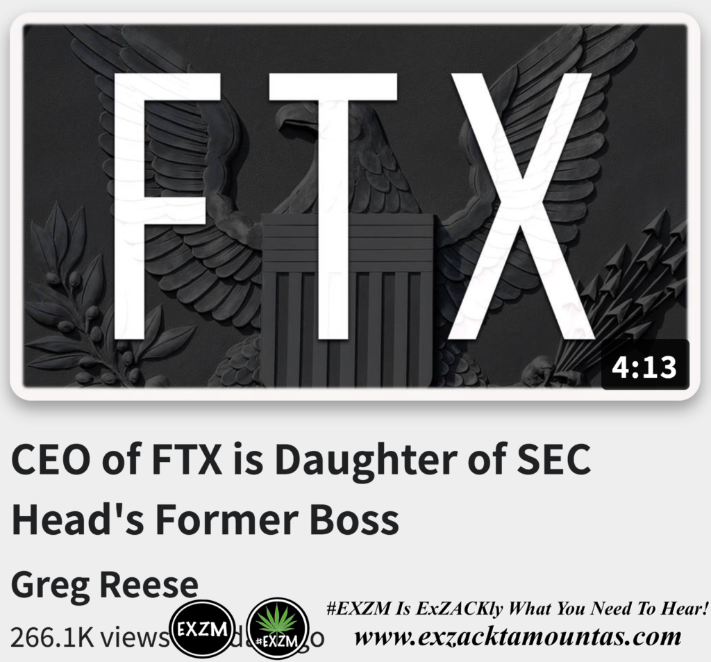 CEO of FTX is Daughter of SEC Head s Former Boss Alex Jones Infowars The Great Reset EXZM exZACKtaMOUNTas Zack Mount November 13th 2022