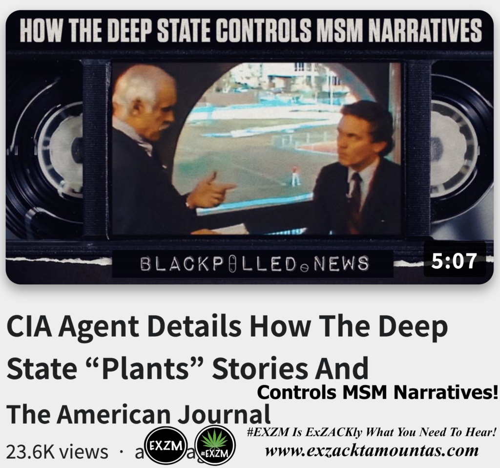 CIA Agent Details How The Deep State Plants Stories And Controls MSM Narratives Alex Jones Infowars The Great Reset EXZM exZACKtaMOUNTas Zack Mount November 7th 2022