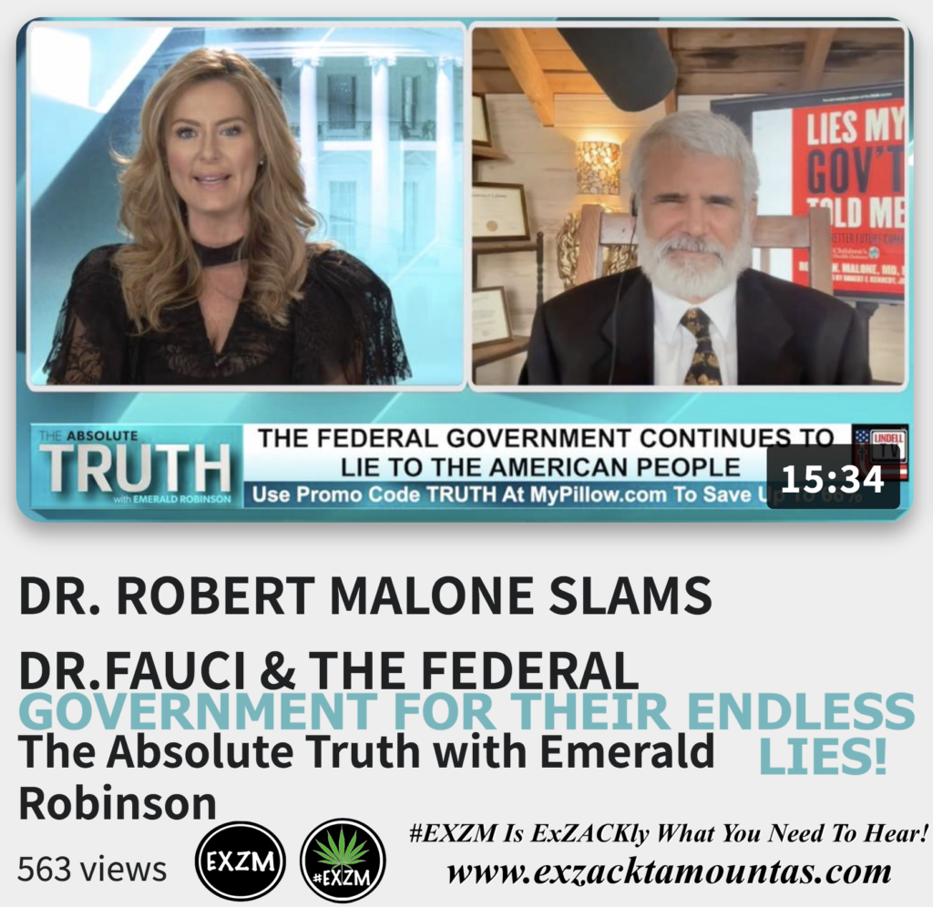 DR ROBERT MALONE SLAMS DR FAUCI AND THE FEDERAL GOVERNMENT FOR THEIR ENDLESS LIES Emerald Robinson Alex Jones Infowars The Great Reset EXZM exZACKtaMOUNTas Zack Mount November 29th 2022