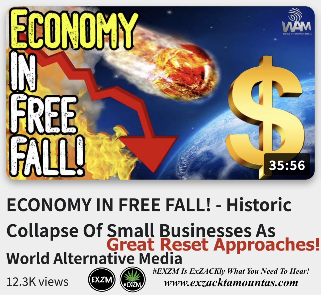 ECONOMY IN FREE FALL Historic Collapse Of Small Businesses As Great Reset Approaches Alex Jones Infowars The Great Reset EXZM exZACKtaMOUNTas Zack Mount November 28th 2022