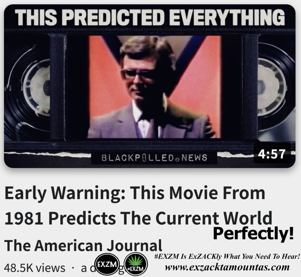 Early Warning This Movie From 1981 Predicts The Current World Perfectly Alex Jones Infowars The Great Reset EXZM exZACKtaMOUNTas Zack Mount November 2nd 2022