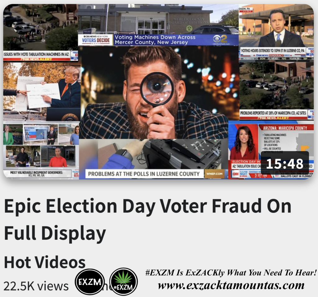 Epic Election Day Voter Fraud On Full Display Alex Jones Infowars The Great Reset EXZM exZACKtaMOUNTas Zack Mount November 8th 2022