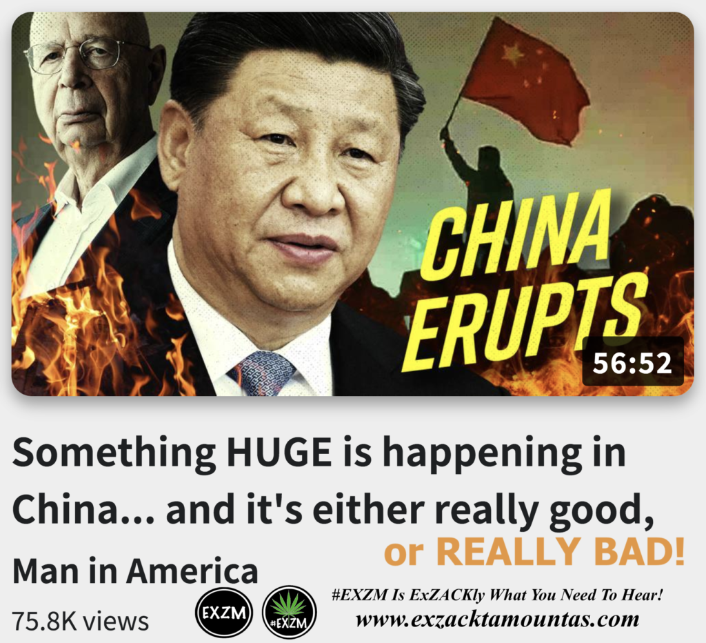 Something HUGE is happening in China Its either really good or REALLY BAD Alex Jones Infowars The Great Reset EXZM exZACKtaMOUNTas Zack Mount November 26th 2022