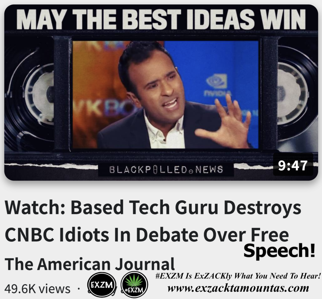 Watch Based Tech Guru Destroys CNBC Idiots In Debate Over Free Speech Alex Jones Infowars The Great Reset EXZM exZACKtaMOUNTas Zack Mount November 4th 2022