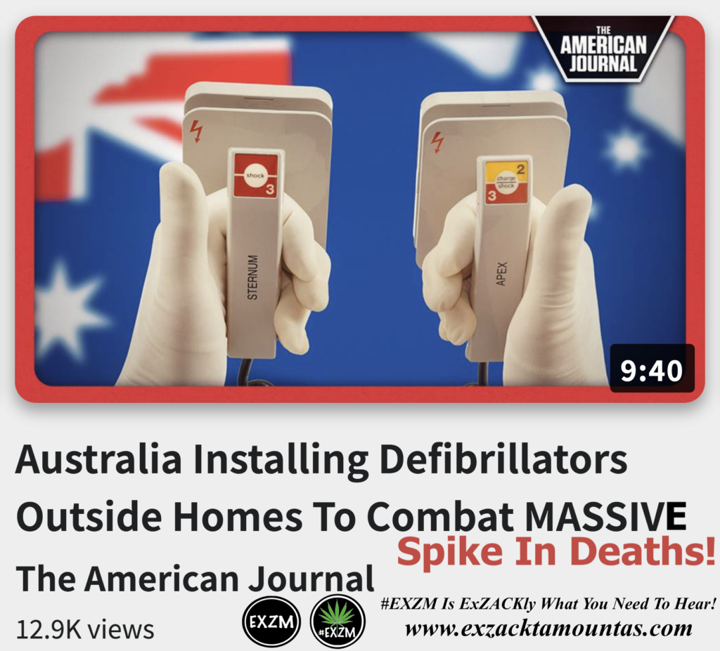 Australia Installing Defibrillators Outside Homes To Combat MASSIVE Spike In Deaths Alex Jones Infowars The Great Reset EXZM exZACKtaMOUNTas Zack Mount December 13th 2022