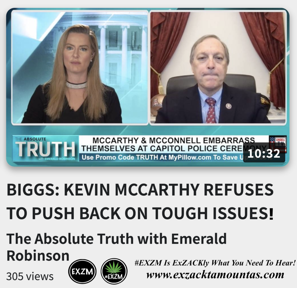 BIGGS KEVIN MCCARTHY REFUSES TO PUSH BACK ON TOUGH ISSUES Alex Jones Infowars The Great Reset EXZM exZACKtaMOUNTas Zack Mount December 8th 2022