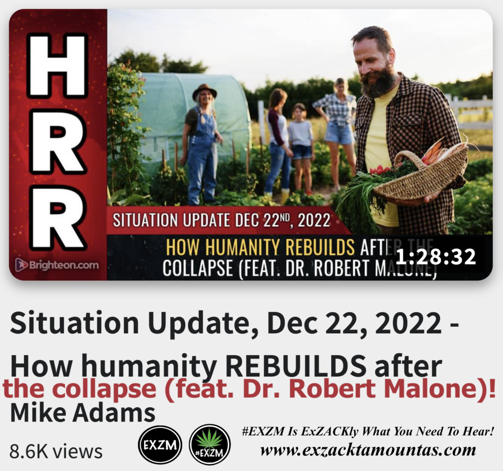 How humanity REBUILDS after the collapse Dr Robert Malone Alex Jones Infowars The Great Reset EXZM exZACKtaMOUNTas Zack Mount December 22nd 2022