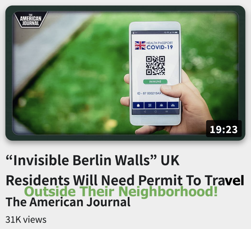 Invisible Berlin Walls UK Residents Will Need Permit To Travel Outside Their Neighborhood Alex Jones Infowars The Great Reset EXZM exZACKtaMOUNTas Zack Mount December 6th 2022