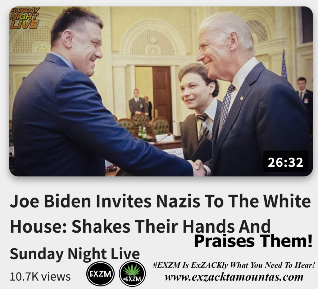 Joe Biden Invites Nazis To The White House Shakes Their Hands And Praises Them Alex Jones Infowars The Great Reset EXZM exZACKtaMOUNTas Zack Mount December 4th 2022