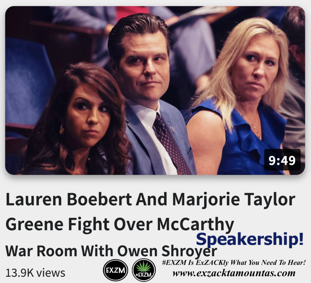 Lauren Boebert And Marjorie Taylor Greene Fight Over McCarthy Speakership Alex Jones Infowars The Great Reset EXZM exZACKtaMOUNTas Zack Mount December 20th 2022