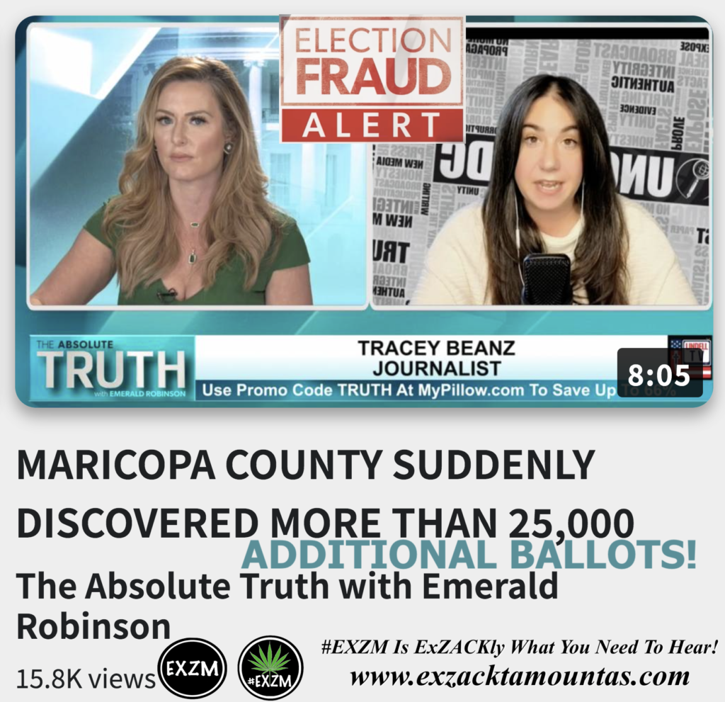 MARICOPA COUNTY SUDDENLY DISCOVERED MORE THAN 25000 ADDITIONAL BALLOTS Alex Jones Infowars The Great Reset EXZM exZACKtaMOUNTas Zack Mount December 12th 2022