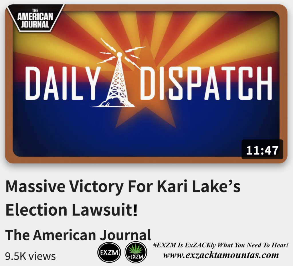 Massive Victory For Kari Lake s Election Lawsuit Alex Jones Infowars The Great Reset EXZM exZACKtaMOUNTas Zack Mount December 20th 2022