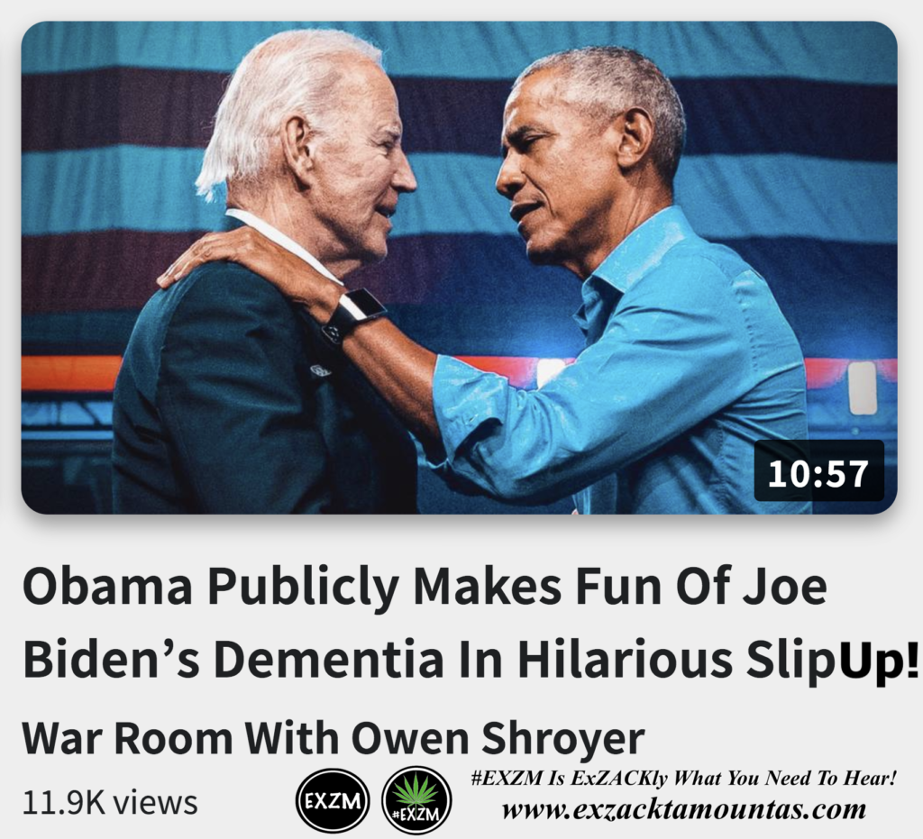 Obama Publicly Makes Fun Of Joe Biden s Dementia In Hilarious Slip Up Alex Jones Infowars The Great Reset EXZM exZACKtaMOUNTas Zack Mount December 5th 2022