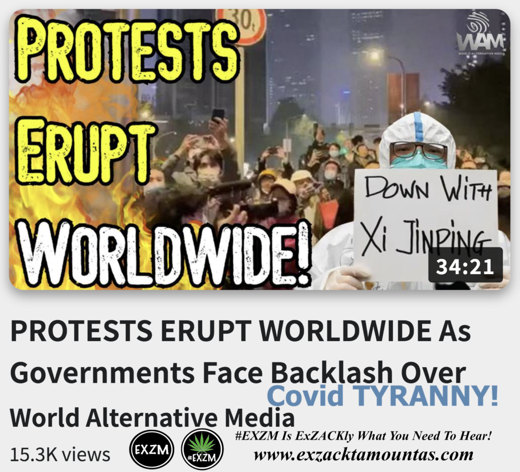 PROTESTS ERUPT WORLDWIDE As Governments Face Backlash Over Covid TYRANNY Alex Jones Infowars The Great Reset EXZM exZACKtaMOUNTas Zack Mount December 2nd 2022