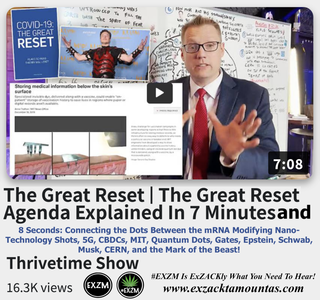 The Great Reset Agenda Explained In 7 Minutes Connecting the Dots mRNA Modifying NanoTechnology Shots Alex Jones Infowars EXZM exZACKtaMOUNTas Zack Mount December 22nd 2022