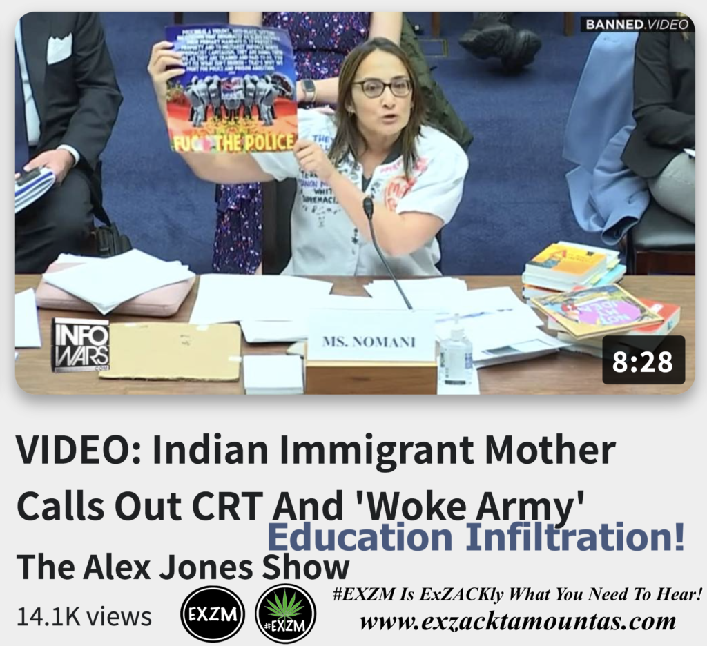 VIDEO Indian Immigrant Mother Calls Out CRT And 'Woke Army' Education Infiltration Alex Jones Infowars The Great Reset EXZM exZACKtaMOUNTas Zack Mount December 15th 2022