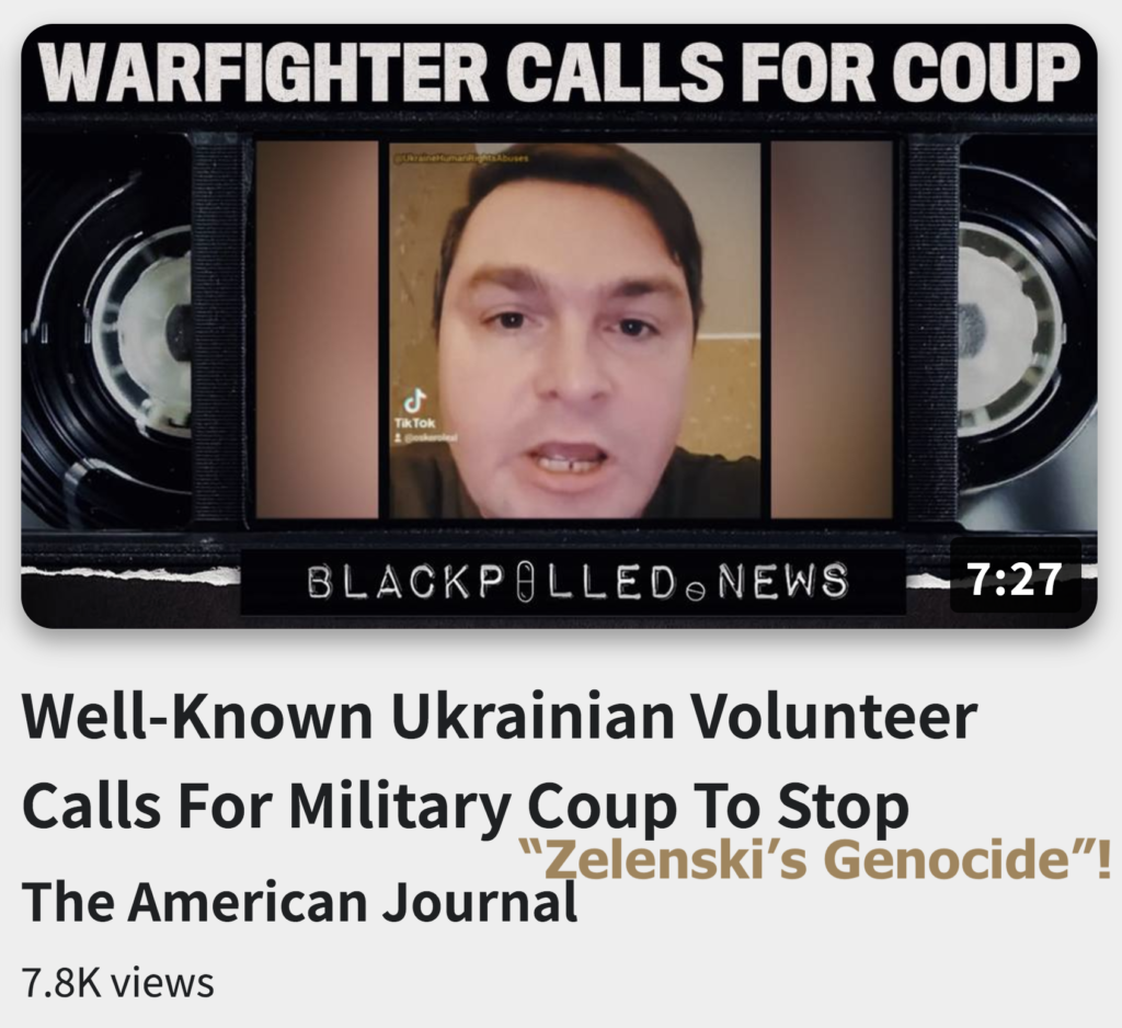 Well Known Ukrainian Volunteer Calls For Military Coup To Stop Zelenski s Genocide Alex Jones Infowars The Great Reset EXZM exZACKtaMOUNTas Zack Mount December 15th 2022